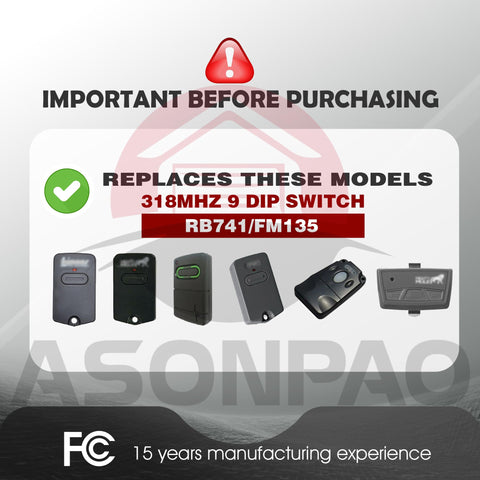 ASONPAO Mighty Mule GTO remote control panel shows simple pairing and reliable operation.