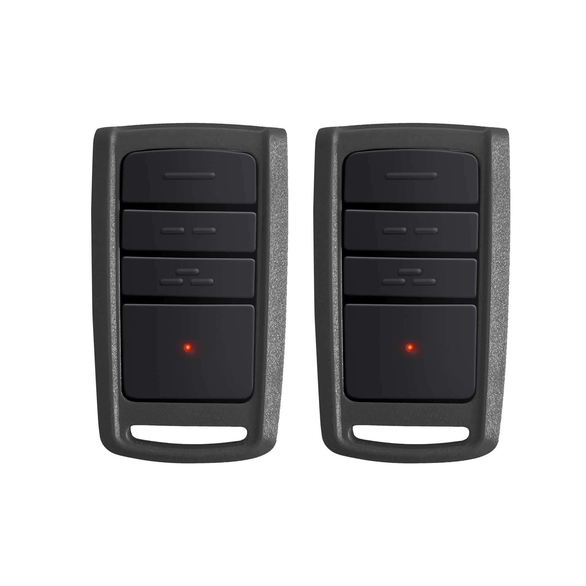 ASONPAO O3T-BX remote front view; compact visor-mount design for quick access.
