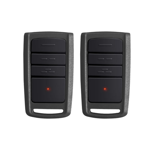ASONPAO O3T-BX remote front view; compact visor-mount design for quick access.