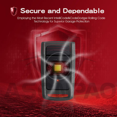 ASONPAO O3T-BX remote inside view; sturdy ABS body for long life.