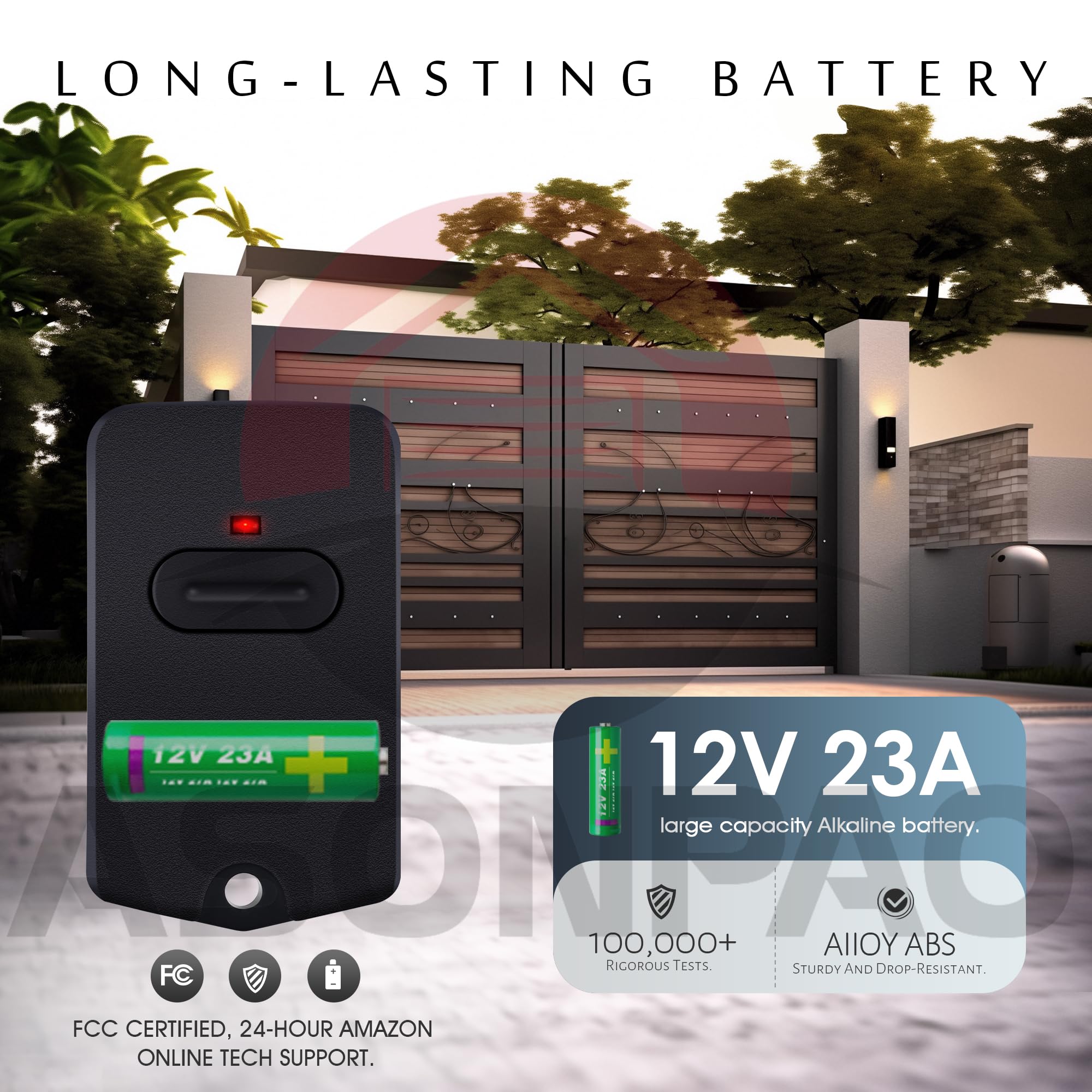 ASSONPAO remote with ABS casing ensures durable, reliable daily use.