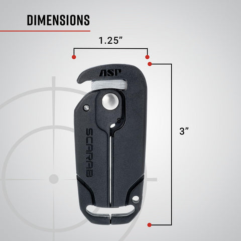 ASP Scarab Cutter compact design; easy to carry alongside gear.