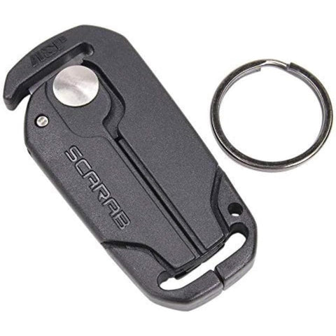 ASP Scarab Cutter tri-fold restraints; quick, safe removal in field use.