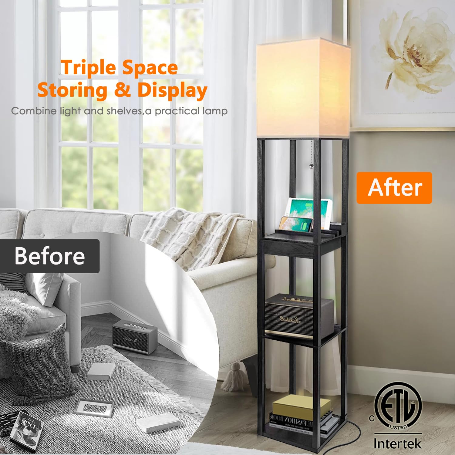 Assemer 3-color temperature LED bulb provides adjustable light warmth for reading and relaxing.