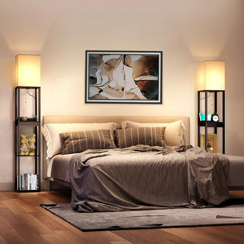 Assemer solid wood shelves provide sturdy support for books, plants, or decor.