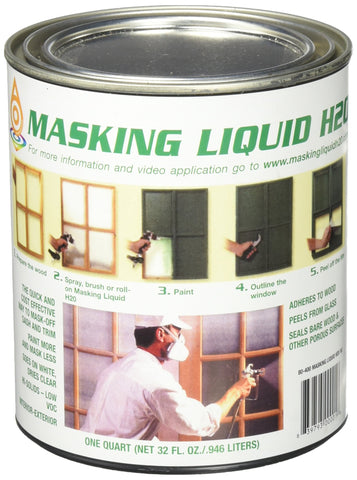 Associated Paint 157026 masking liquid bottle in clear, ideal for sharp paint edges.