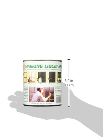 Associated Paint 157026 masking liquid edge close-up, protects adjacent surfaces during painting.