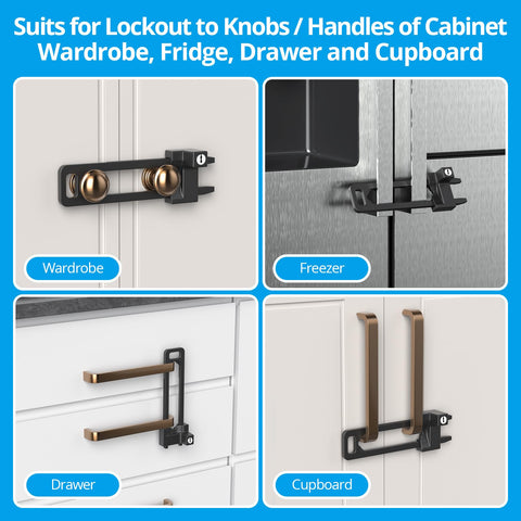 AST Kid-proof cabinet lock helps keep curious little ones safe.