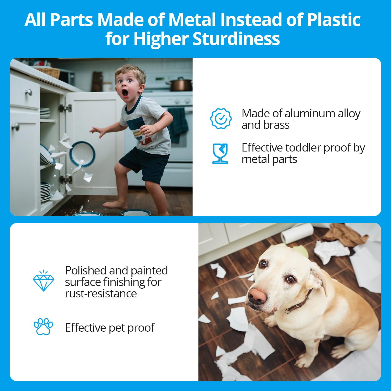AST Metal construction cabinet lock body delivers durable protection for storage.