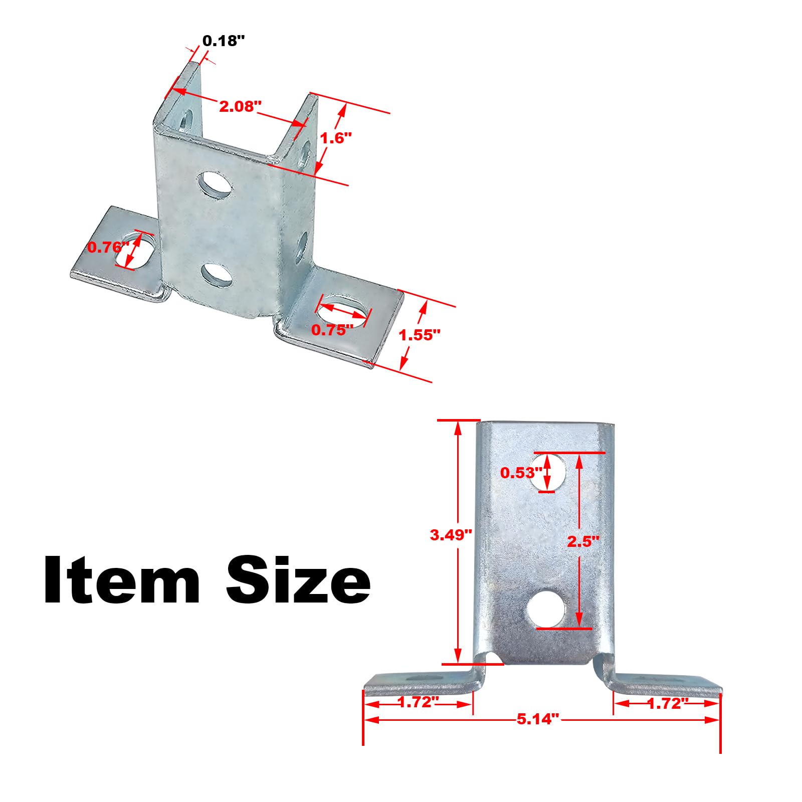 ASTAMOTOR 90-degree bracket demonstrating floor fixation strength.