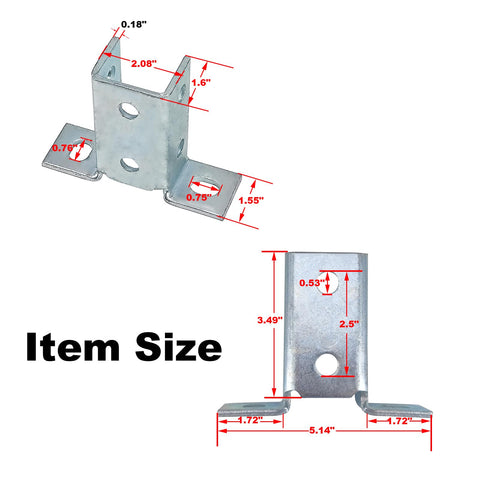 ASTAMOTOR 90-degree bracket demonstrating floor fixation strength.