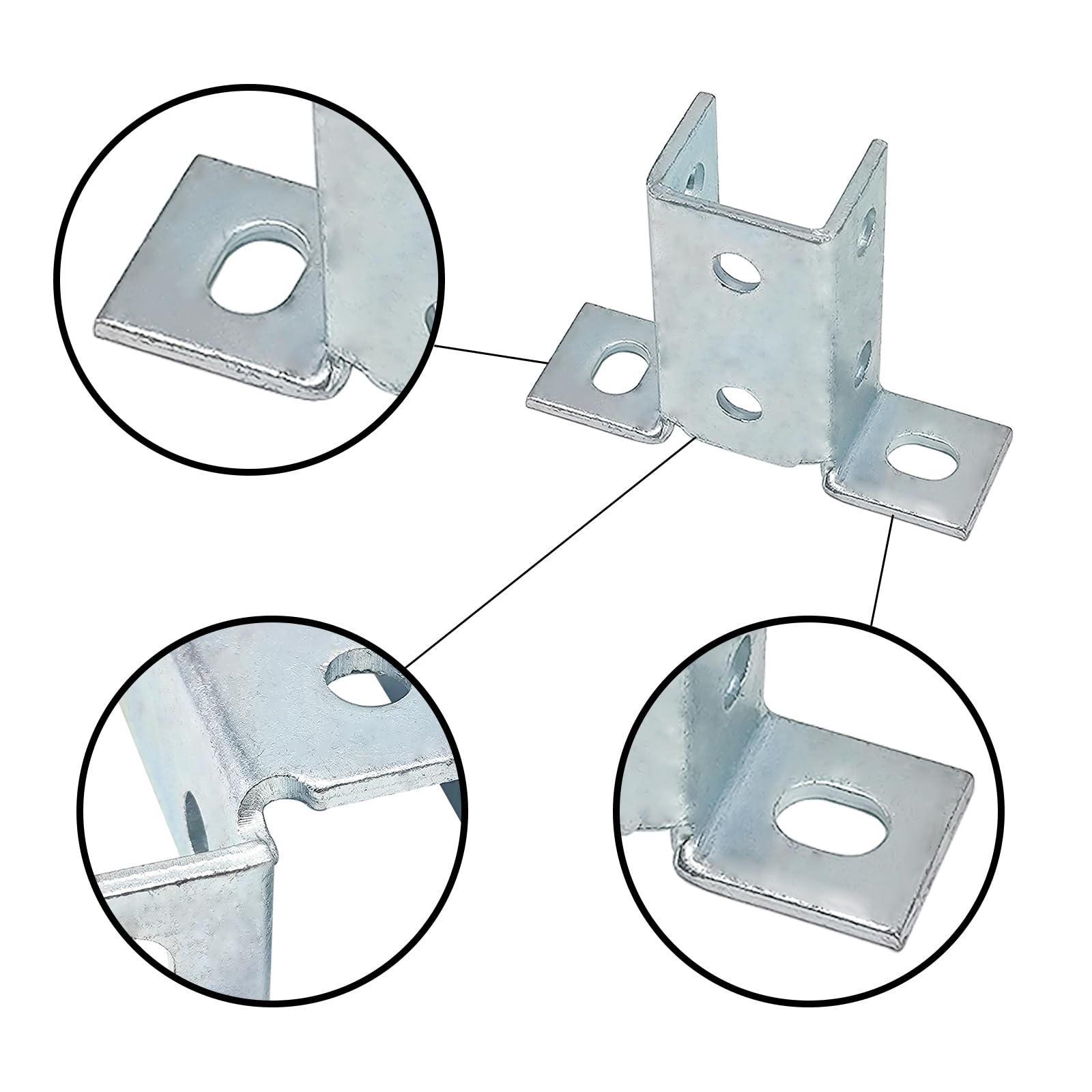 ASTAMOTOR channel-compatible bracket for versatile joins.