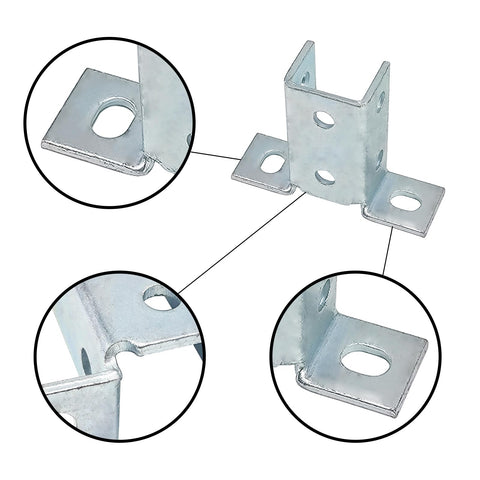 ASTAMOTOR channel-compatible bracket for versatile joins.