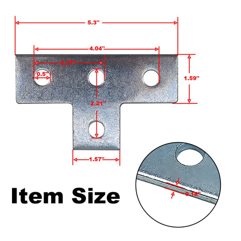 ASTAMOTOR bracket holes fit 1-5/8-inch channel for flexible mounting options