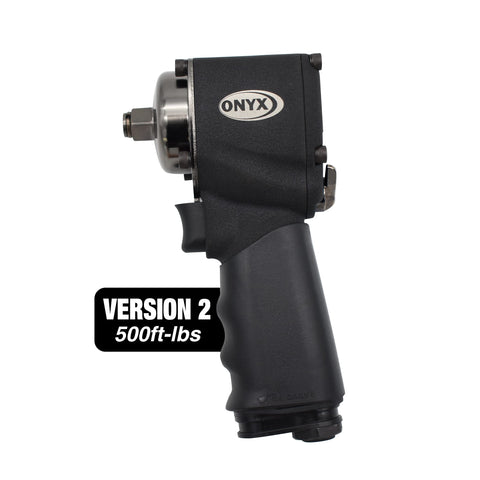 Astro Pneumatic Tool 1822 Onyx Nano Impact wrench side view, compact power for tight spaces.