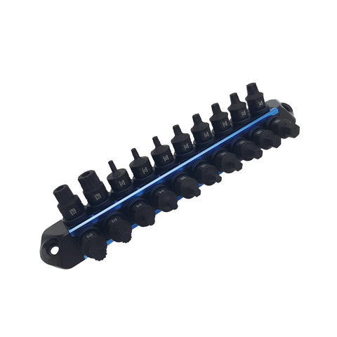 Astro Tool 78320 Torx and triple square set offers versatile bit options for service.