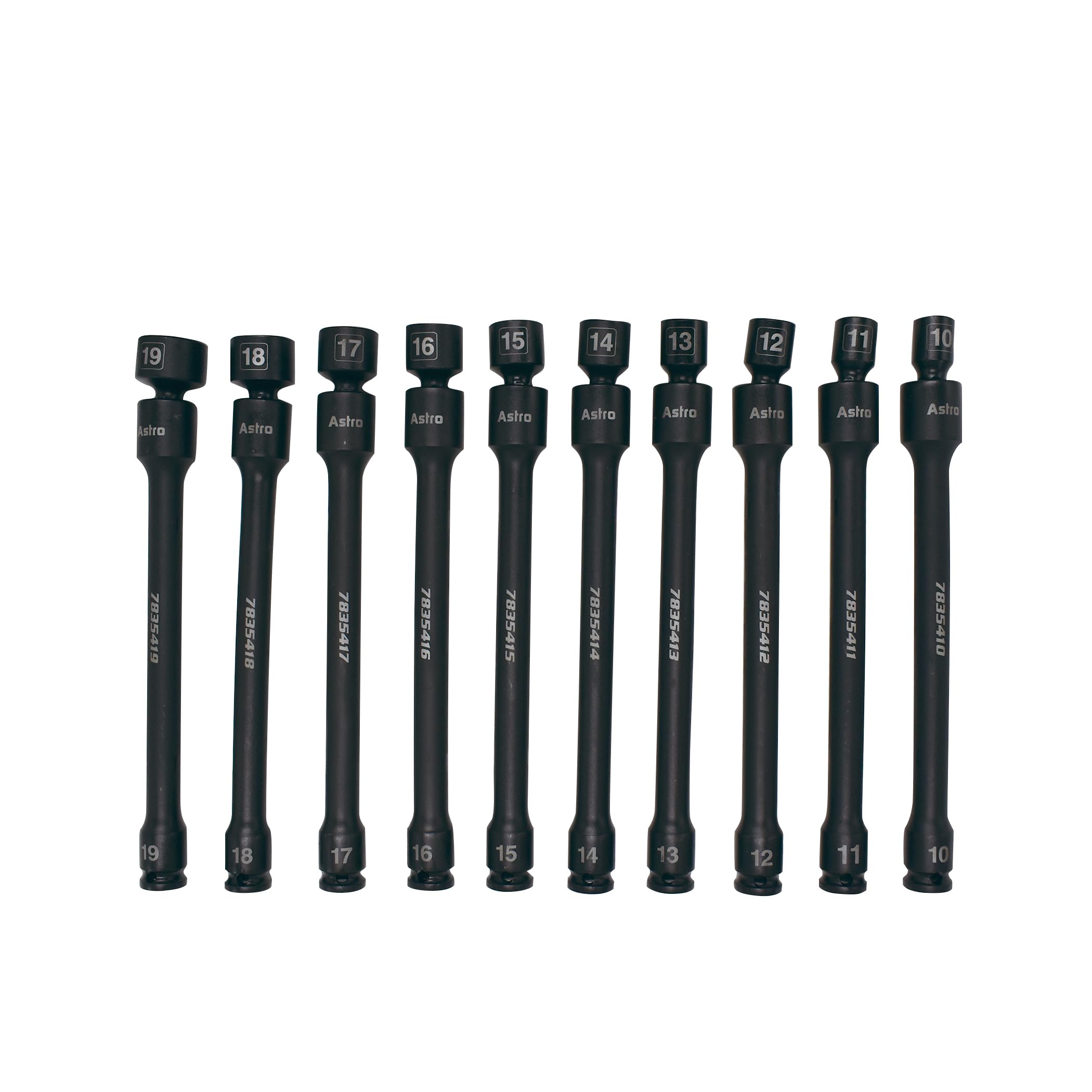 Astro Tool metric 10–19 mm range covers essential sizes.