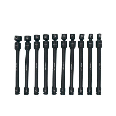 Astro Tool metric 10–19 mm range covers essential sizes.