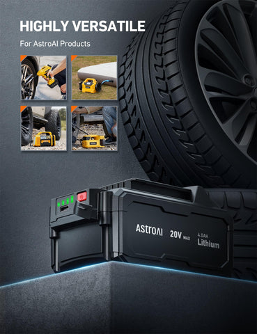 AstroAI battery side ports showing dual charging capability.