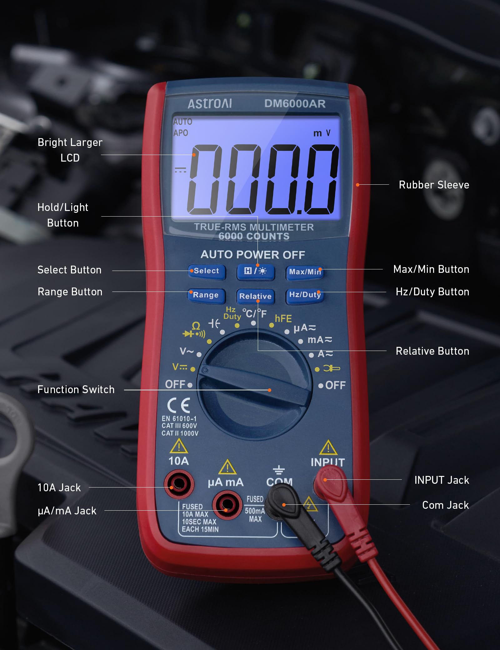 AstroAI carry case helps keep the tool organized for field work.