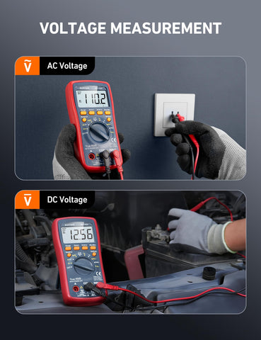 Auto-ranging feature of AstroAI DM4000 enables quick measurements in busy setups.