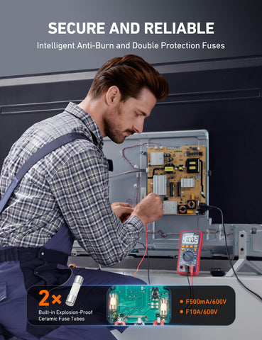 Temperature and capacitance tests with AstroAI DM4000 for electronics hobbyists.