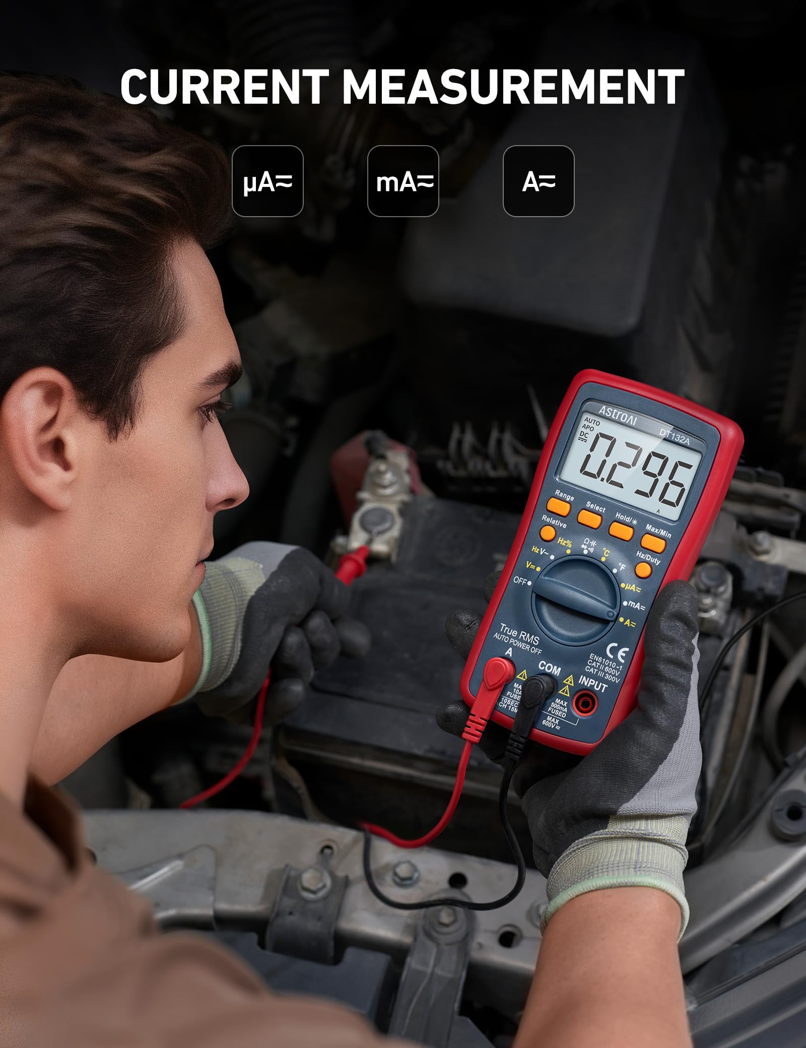True RMS capability on AstroAI DM4000 for more accurate readings.