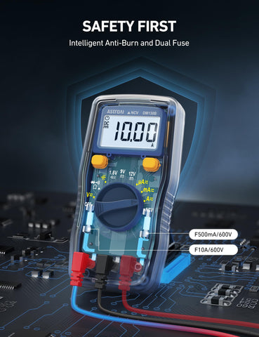 AstroAI fuse protection reduces risk during testing.