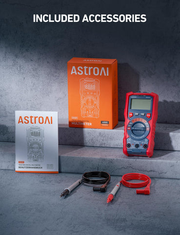AstroAI M4K0R two included AAA batteries for immediate use