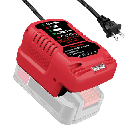 ASUNT 1701C-B 20V charger front view for Bauer batteries, compact and portable.