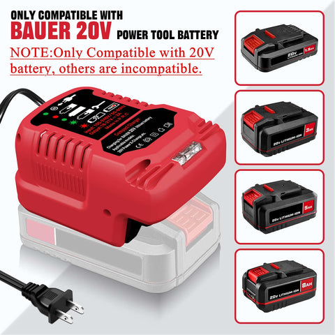 ASUNT 1701C-B 20V charger LED indicator clearly displays charging status.