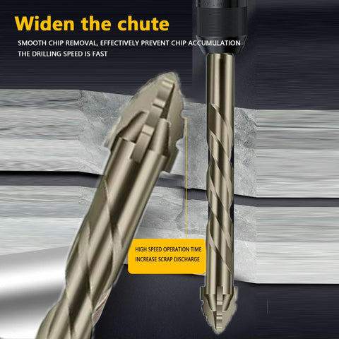 ASUSARA 5-piece drill bit set 10mm enabling clean holes in hardwood.