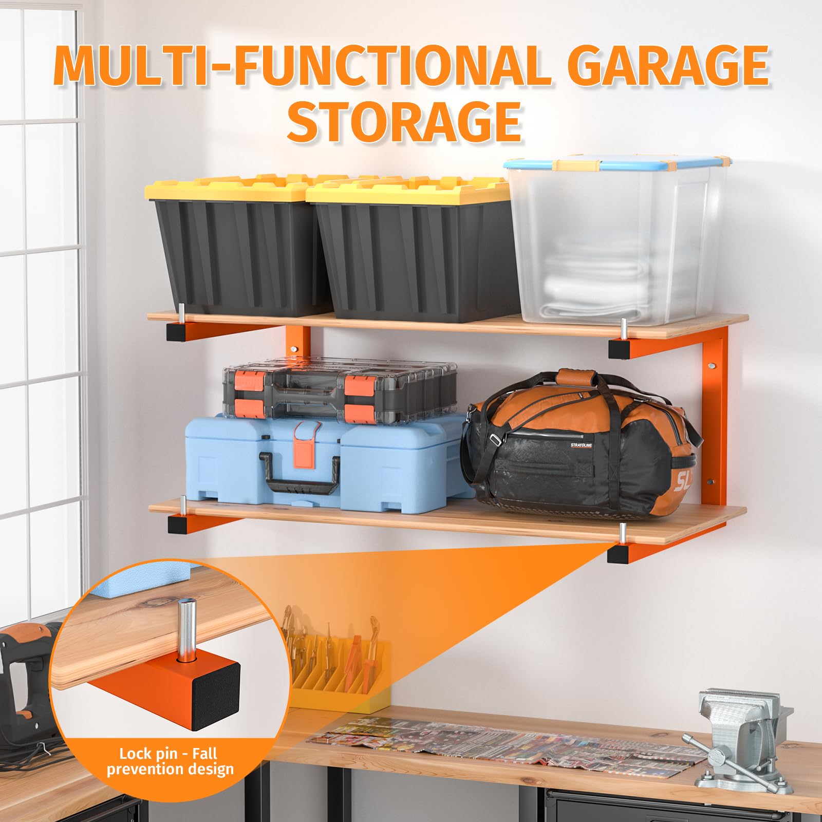 Asxevn reinforced triangular frame keeps bulky items stable.