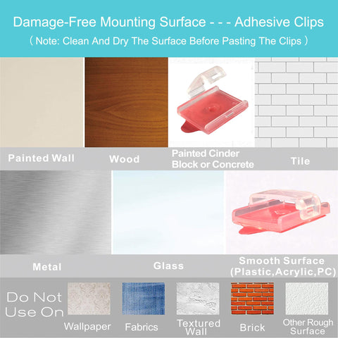 ATBLYV clip with concealed screws for a sleek indoor or outdoor look