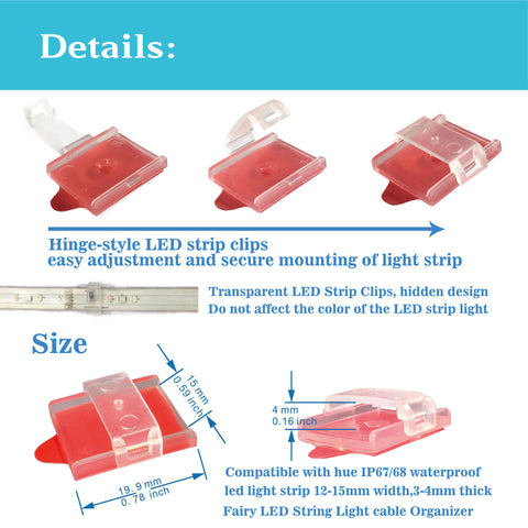 ATBLYV clips with screw mounting for added outdoor security