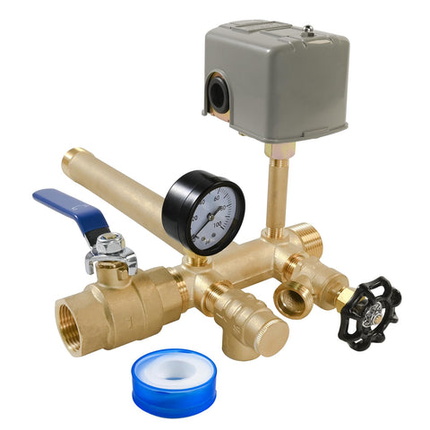ATDSETR well pressure tank tee kit with 40-60 psi switch for reliable well control.