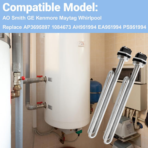 ATEEfaee installation process image of heat element in a water heater