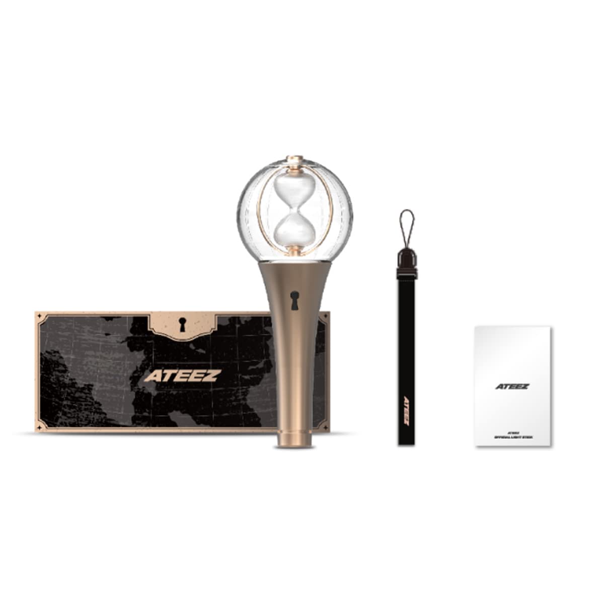 ATEEZ Official Light Stick ver.2 front view with bright LED for vibrant on-site moments.