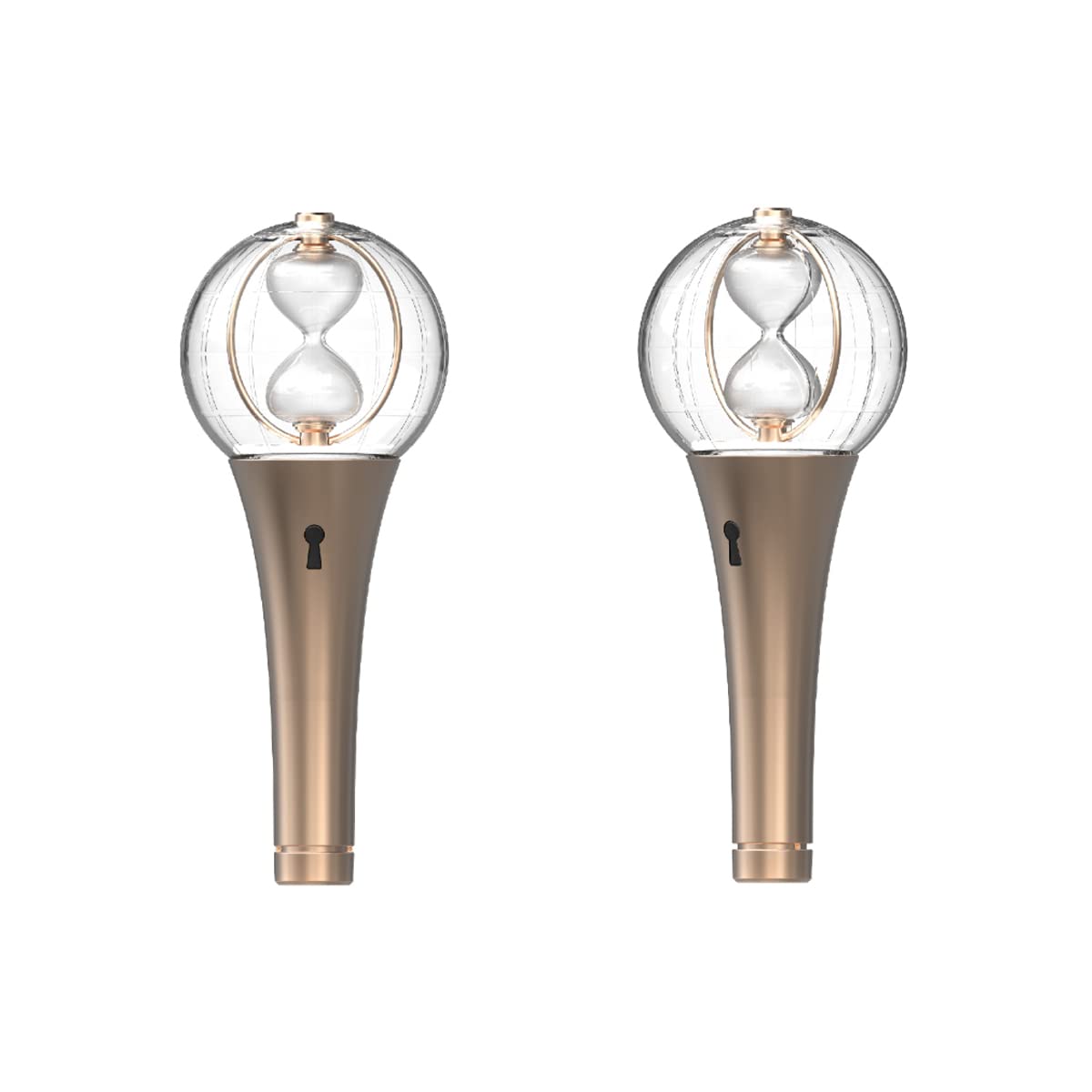 ATEEZ Official Light Stick ver.2 side view highlighting ergonomic grip for extended show use.
