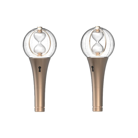 ATEEZ Official Light Stick ver.2 side view highlighting ergonomic grip for extended show use.