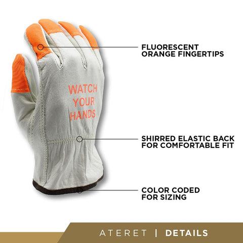 ATERET driver gloves designed for truck drivers with improved grip.