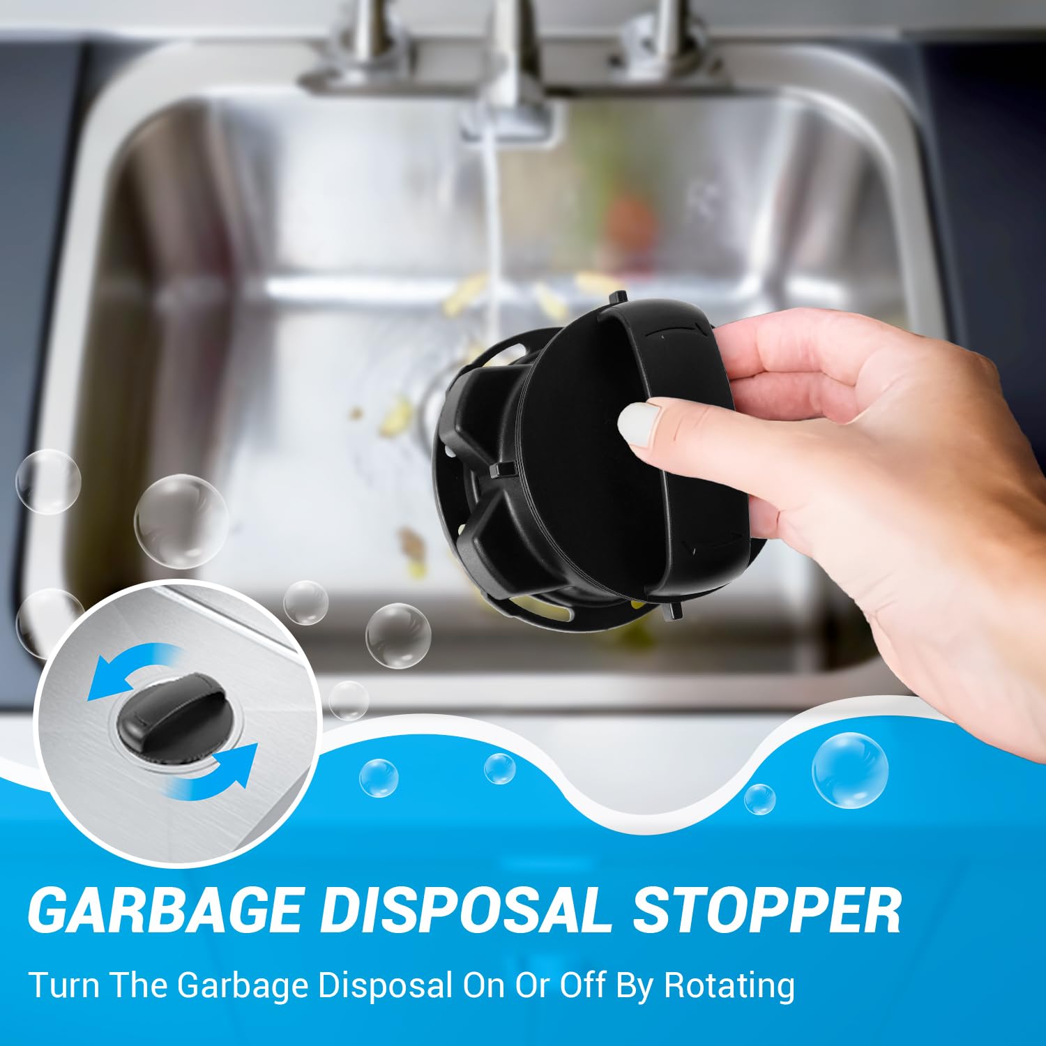 ATESMO stopper in use shows smooth on-off magnetic operation for batch feed disposals.