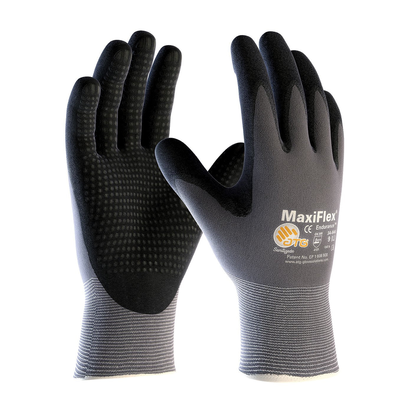 ATG MaxiFlex Endurance 34-844 palm grip for precise handling and durable comfort.