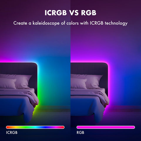 Athono IC+RGB LED strip remote app control simplifies adjusting brightness and scenes on the fly.