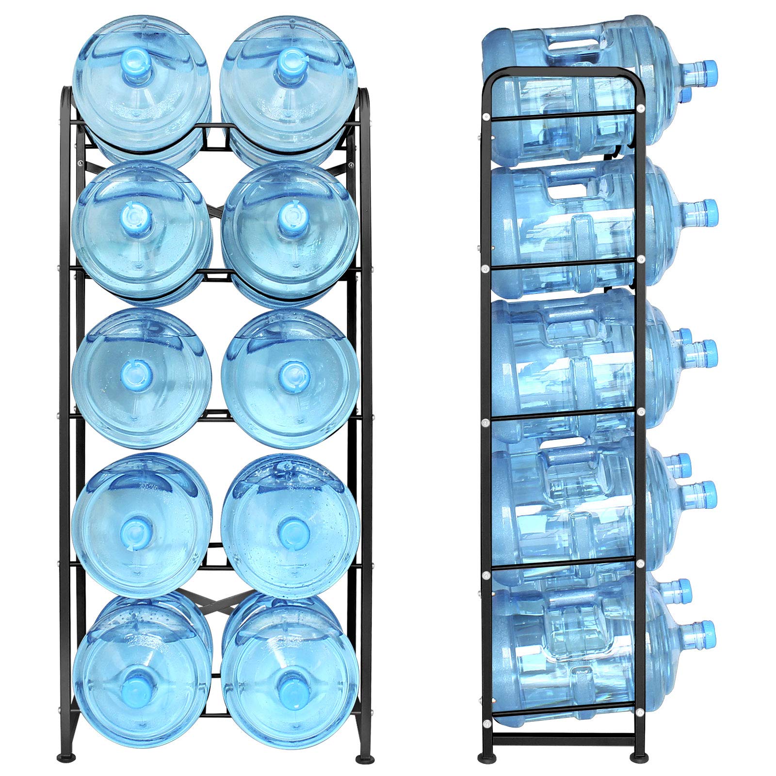 Ationgle 5-gallon holder assembly shows tools-free setup for quick deployment.