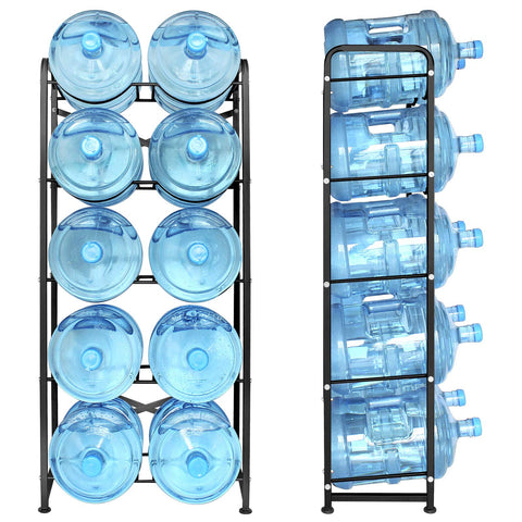 Ationgle 5-gallon holder assembly shows tools-free setup for quick deployment.
