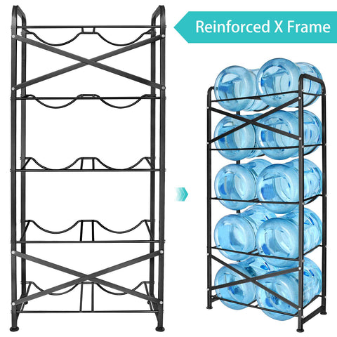 Ationgle dual-tray design provides balanced support for multiple bottles.