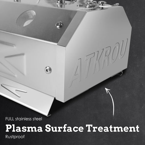 Insulated ceramic fiber interior in ATkrou forge maintains steady heat up to 2600F