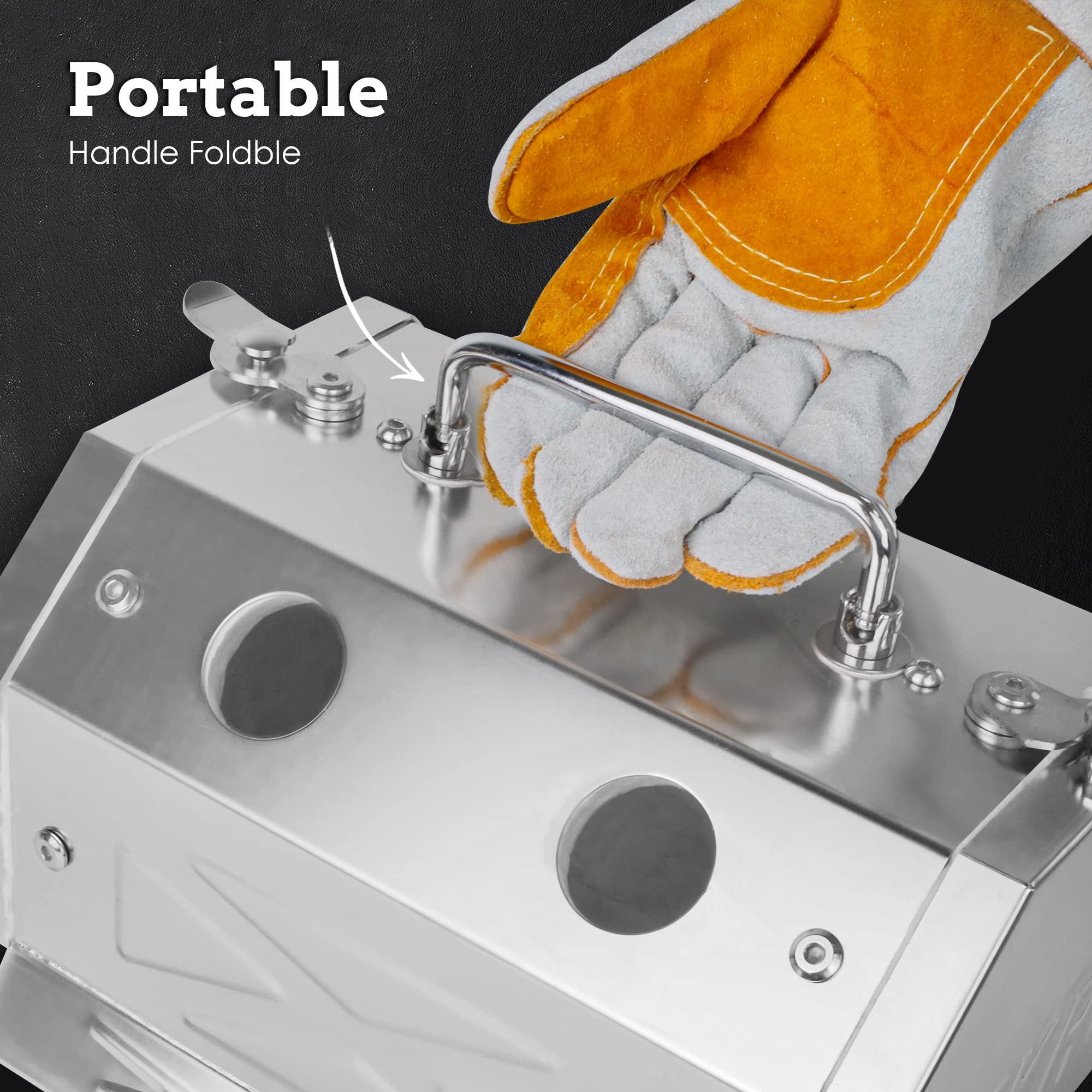 Compact, durable ATkrou forge design fits small shops and mobile setups