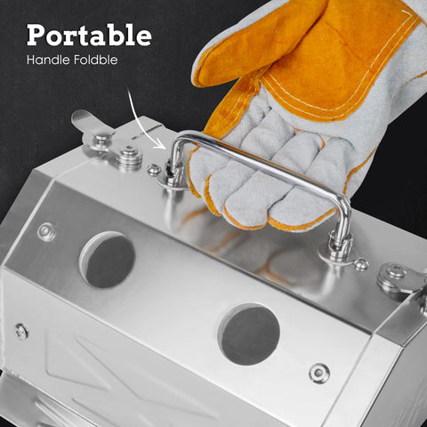Compact, durable ATkrou forge design fits small shops and mobile setups